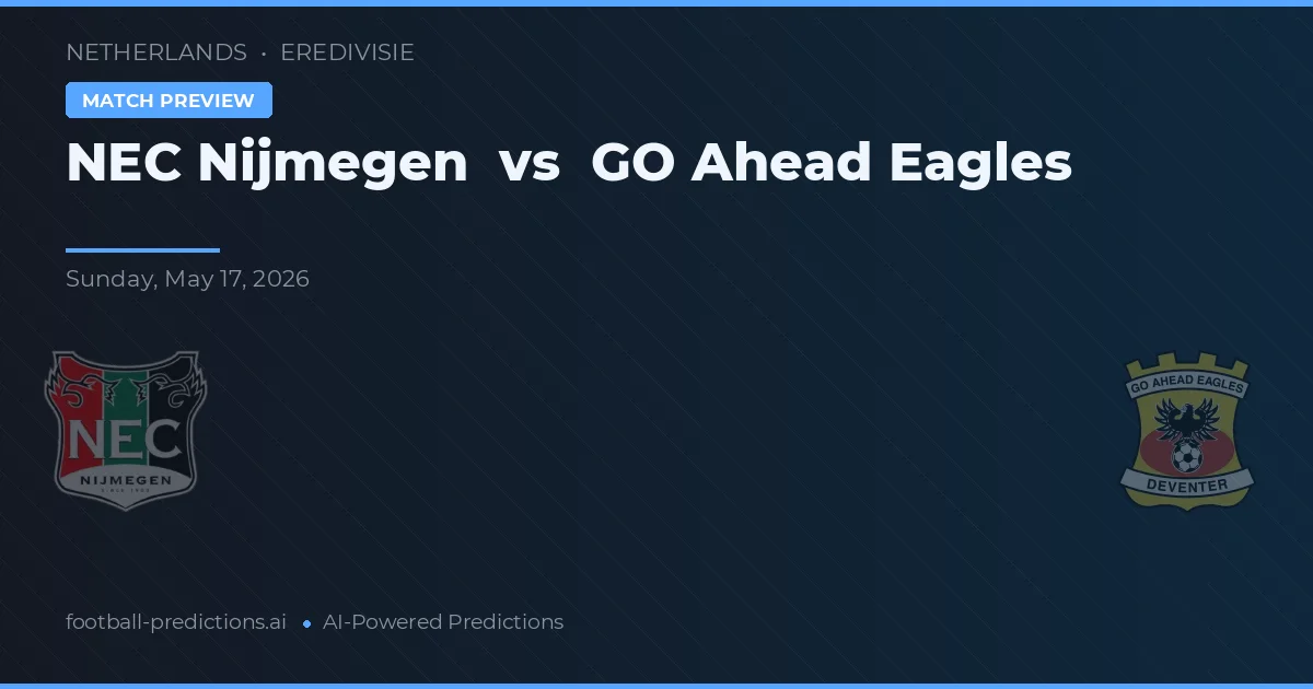 NEC Nijmegen vs GO Ahead Eagles — typy i zapowiedź meczu