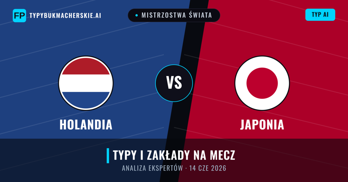 Holandia vs Japonia — typy i zapowiedź meczu