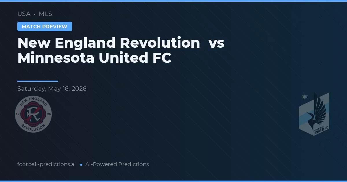 New England Revolution vs Minnesota United FC — typy i zapowiedź meczu