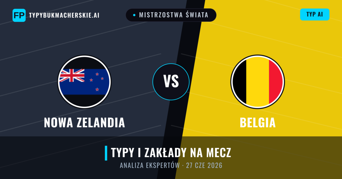 Nowa Zelandia vs Belgia — typy i zapowiedź meczu