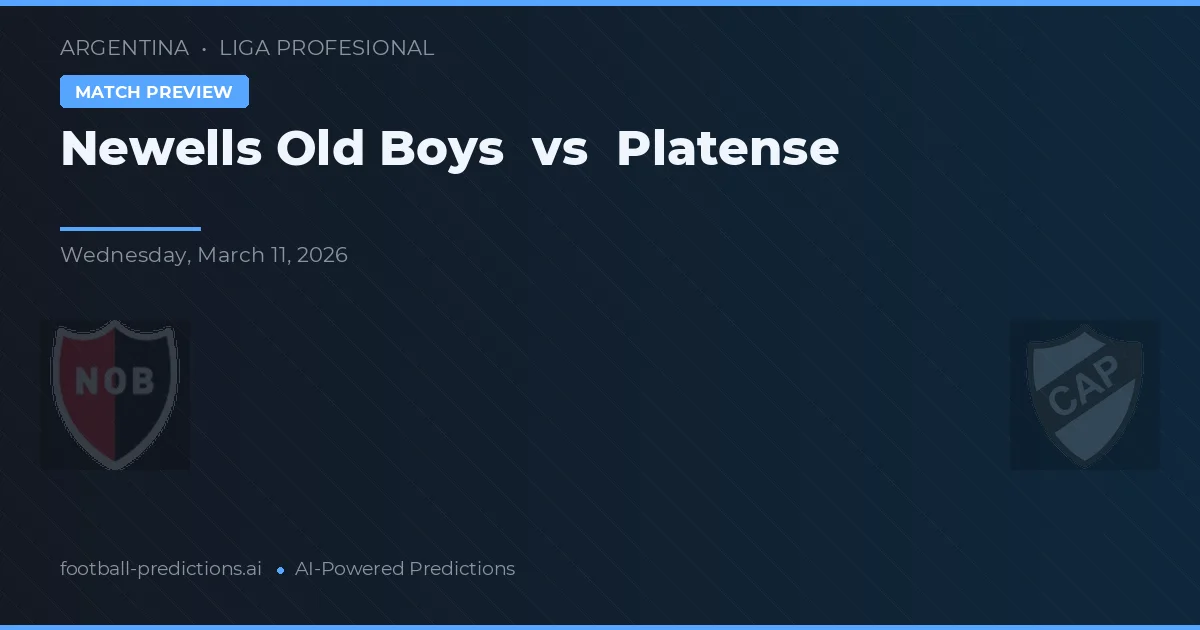 Newell's Old Boys vs Platense — typy i zapowiedź meczu
