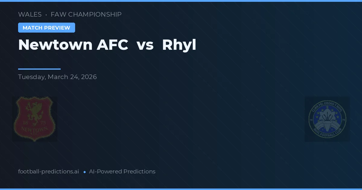 Newtown AFC vs Rhyl — typy i zapowiedź meczu
