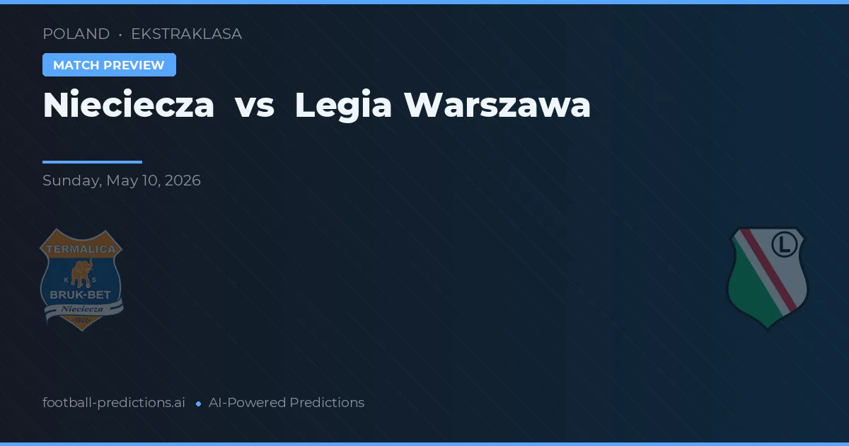 Nieciecza vs Legia Warszawa — typy i zapowiedź meczu