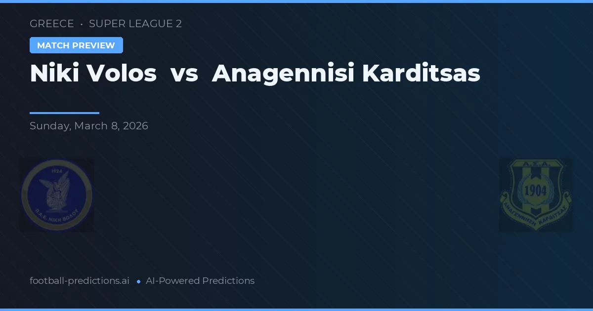Niki Volos vs Anagennisi Karditsa — typy i zapowiedź meczu