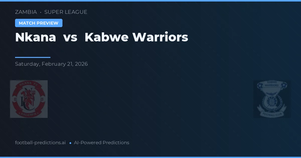 Nkana vs Kabwe Warriors — typy i zapowiedź meczu
