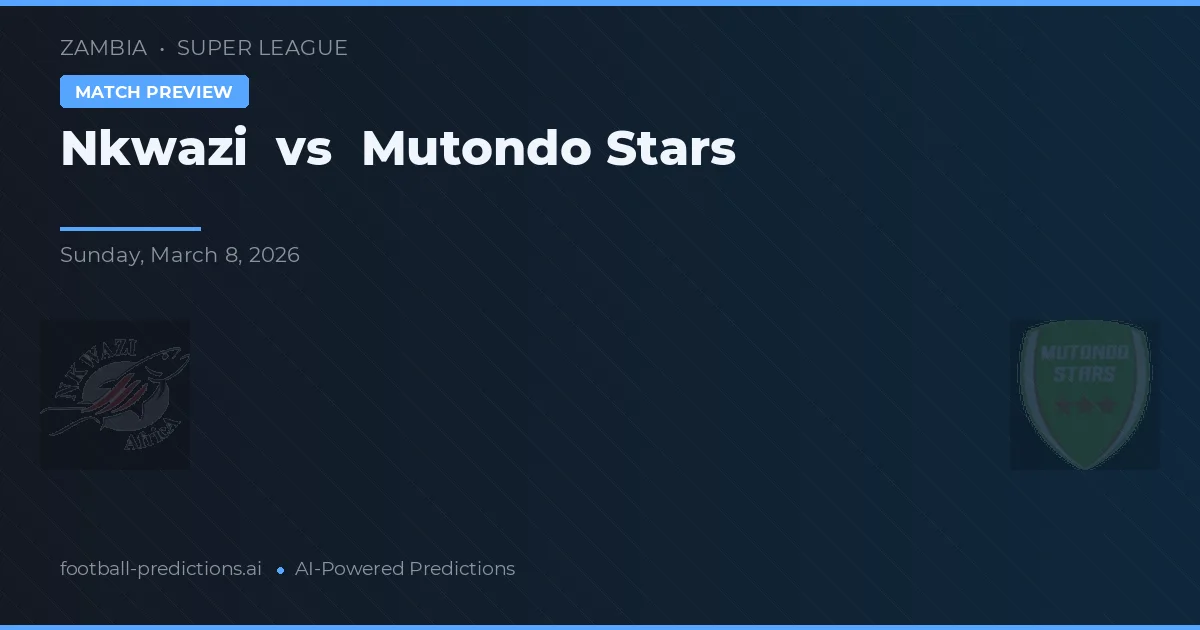 Nkwazi vs Mutondo Stars — typy i zapowiedź meczu