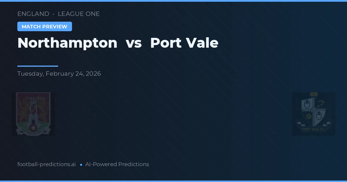 Northampton vs Port Vale — typy i zapowiedź meczu