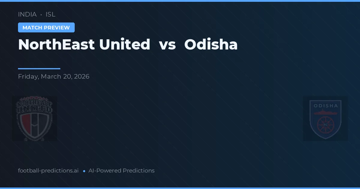 NorthEast United vs Odisha — typy i zapowiedź meczu