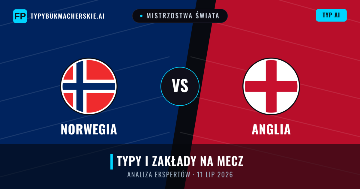 Norwegia vs Anglia — typy i zapowiedź meczu