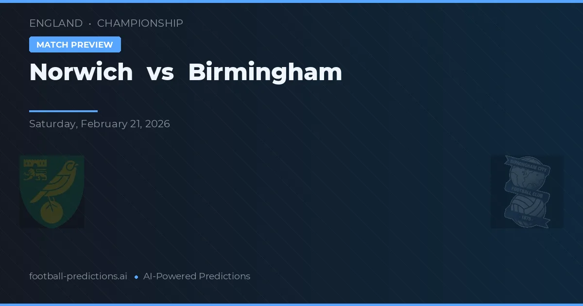 Norwich vs Birmingham — typy i zapowiedź meczu