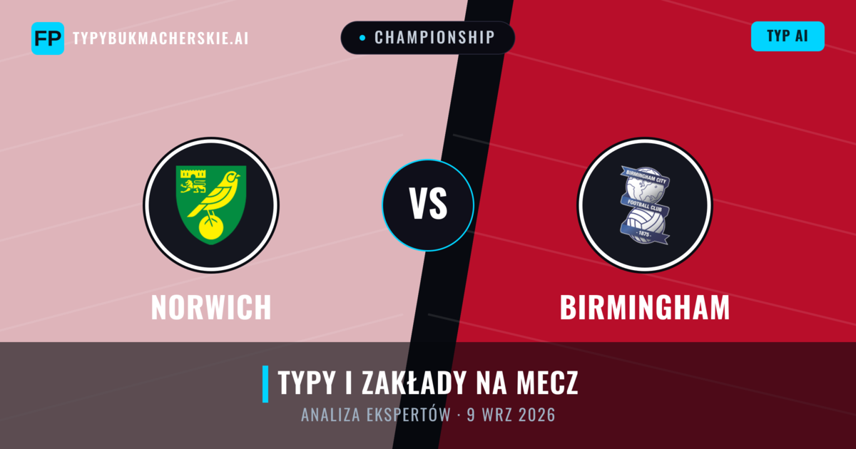 Norwich vs Birmingham — typy i zapowiedź meczu