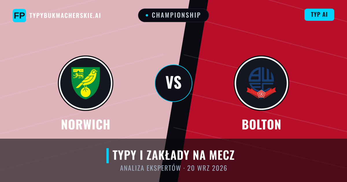 Norwich vs Bolton — typy i zapowiedź meczu