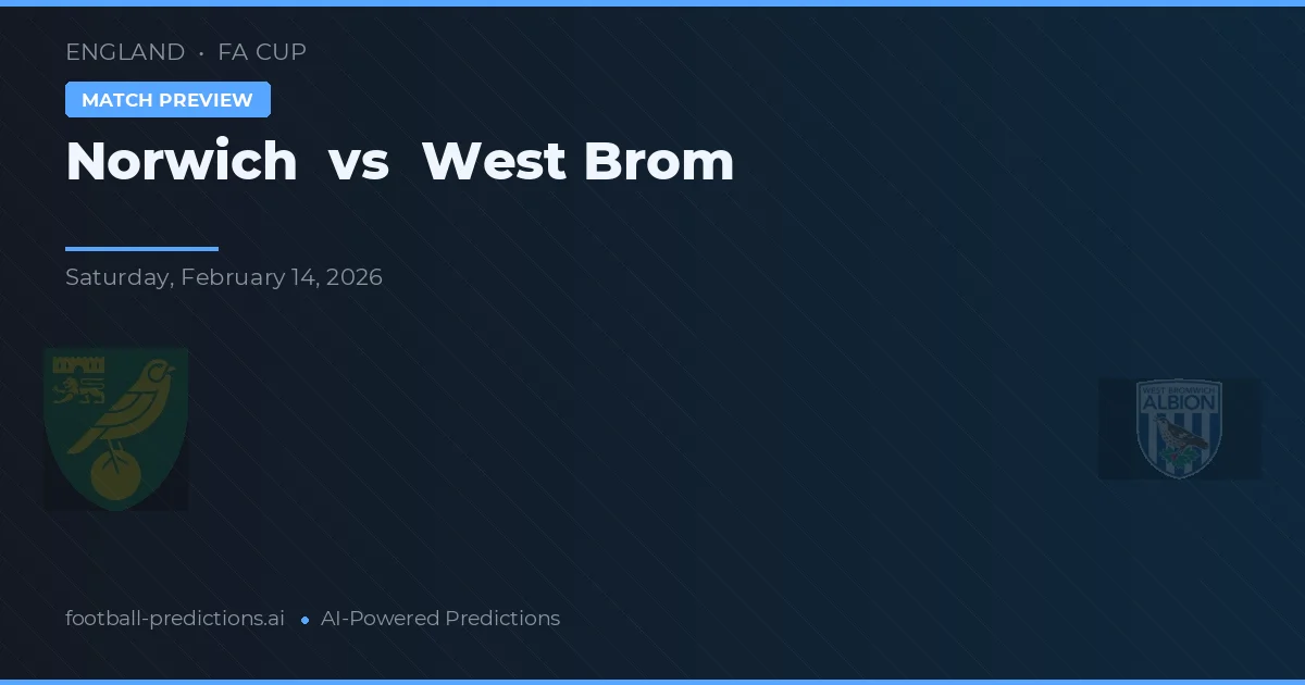 Norwich vs West Brom — typy i zapowiedź meczu