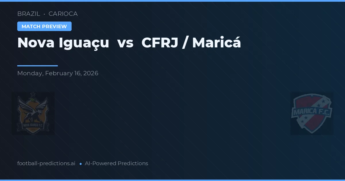 Nova Iguaçu vs CFRJ / Maricá — typy i zapowiedź meczu