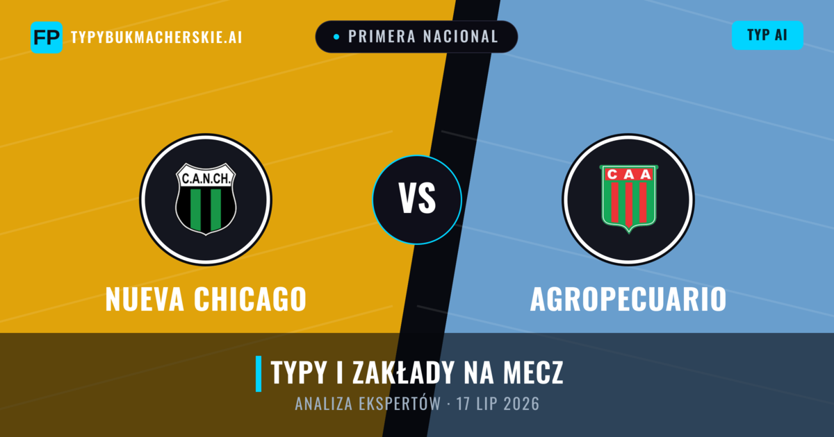 Nueva Chicago vs Agropecuario — typy i zapowiedź meczu