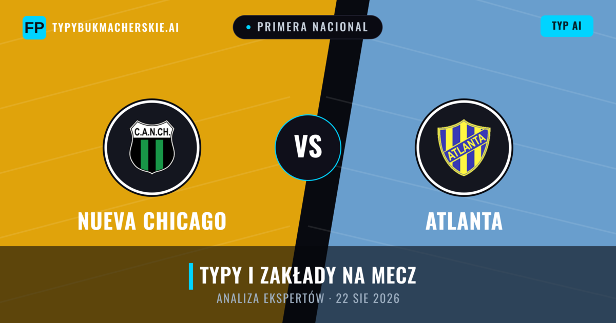 Nueva Chicago vs Atlanta — typy i zapowiedź meczu