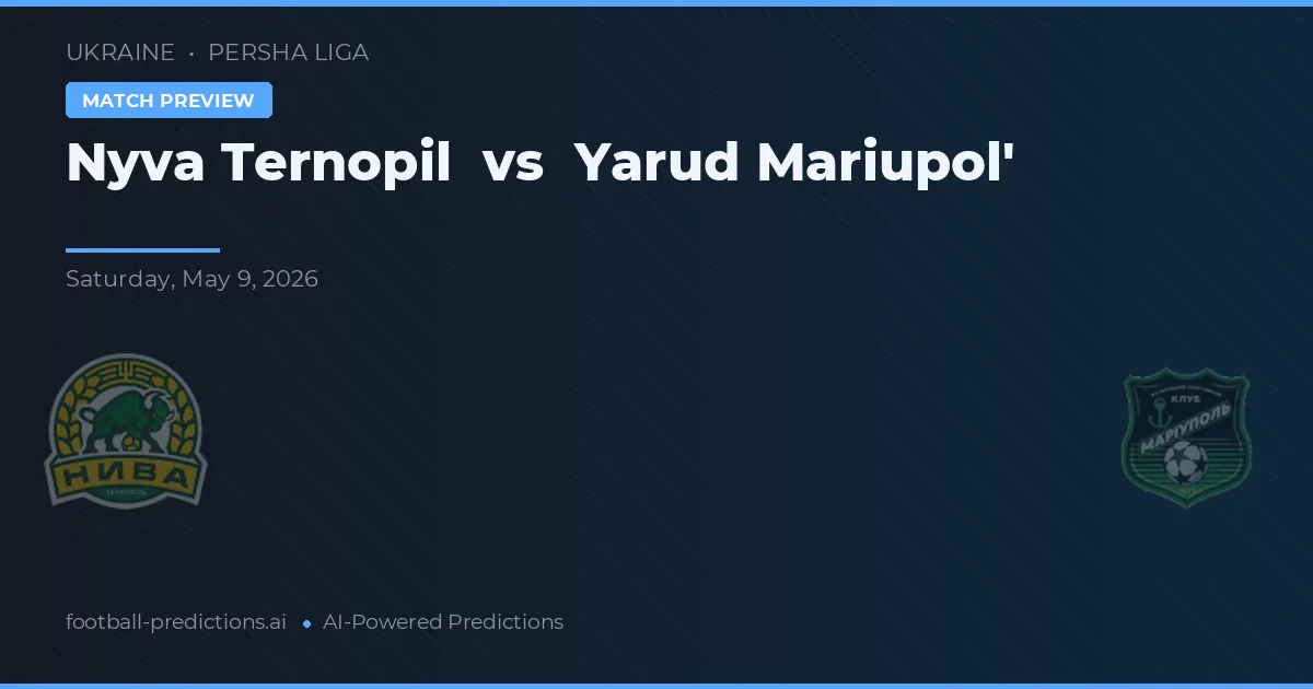 Nyva Ternopil vs Yarud Mariupol' — typy i zapowiedź meczu