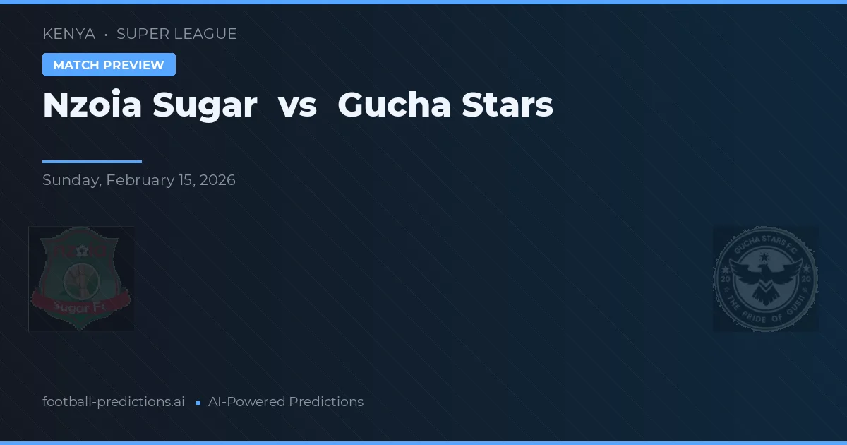 Nzoia Sugar vs Gucha Stars — typy i zapowiedź meczu