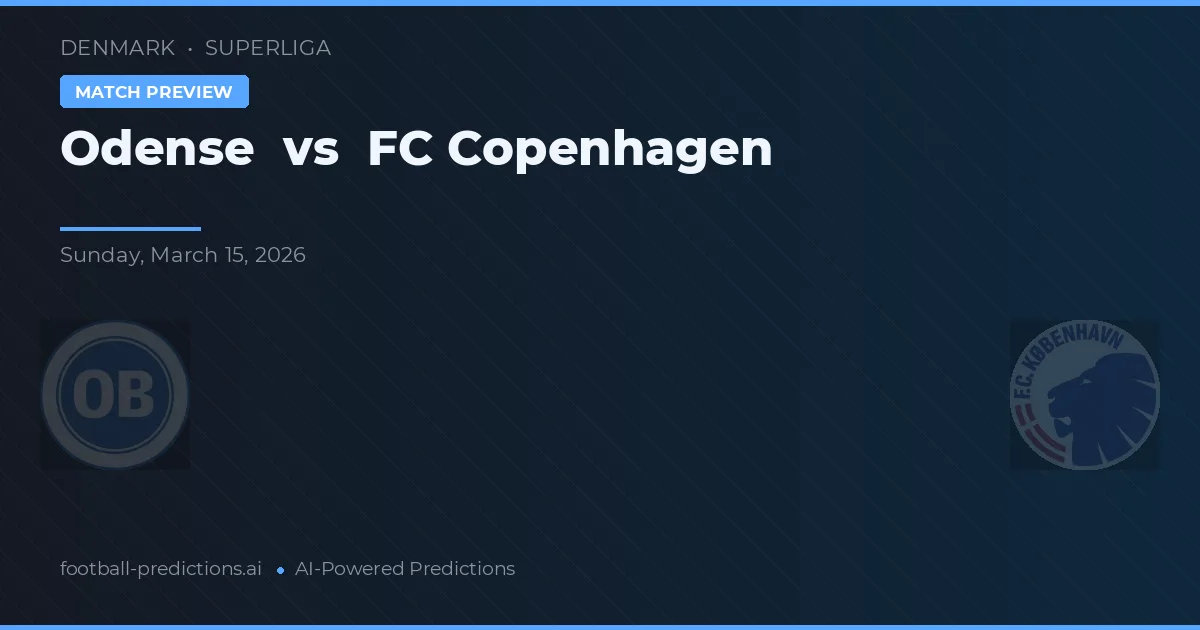 Odense BK vs FC København — typy i zapowiedź meczu