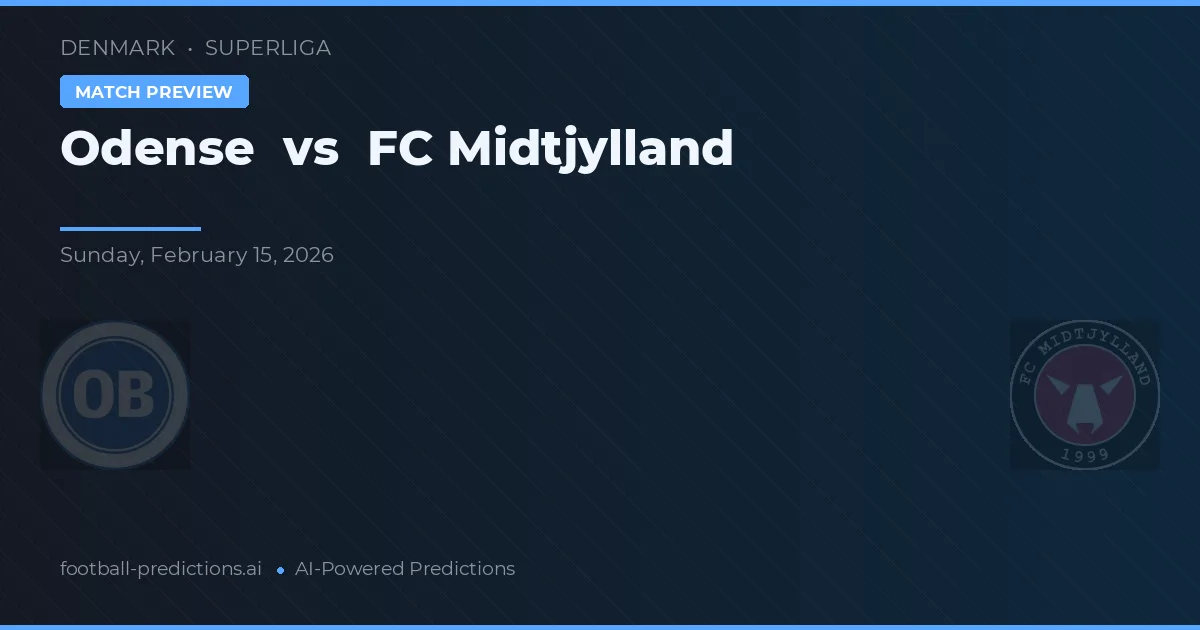 Odense BK vs FC Midtjylland — typy i zapowiedź meczu