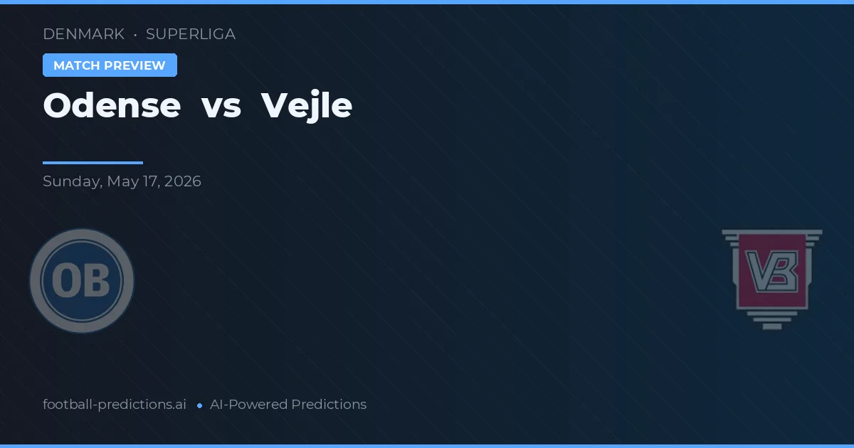 Odense BK vs Vejle BK — typy i zapowiedź meczu