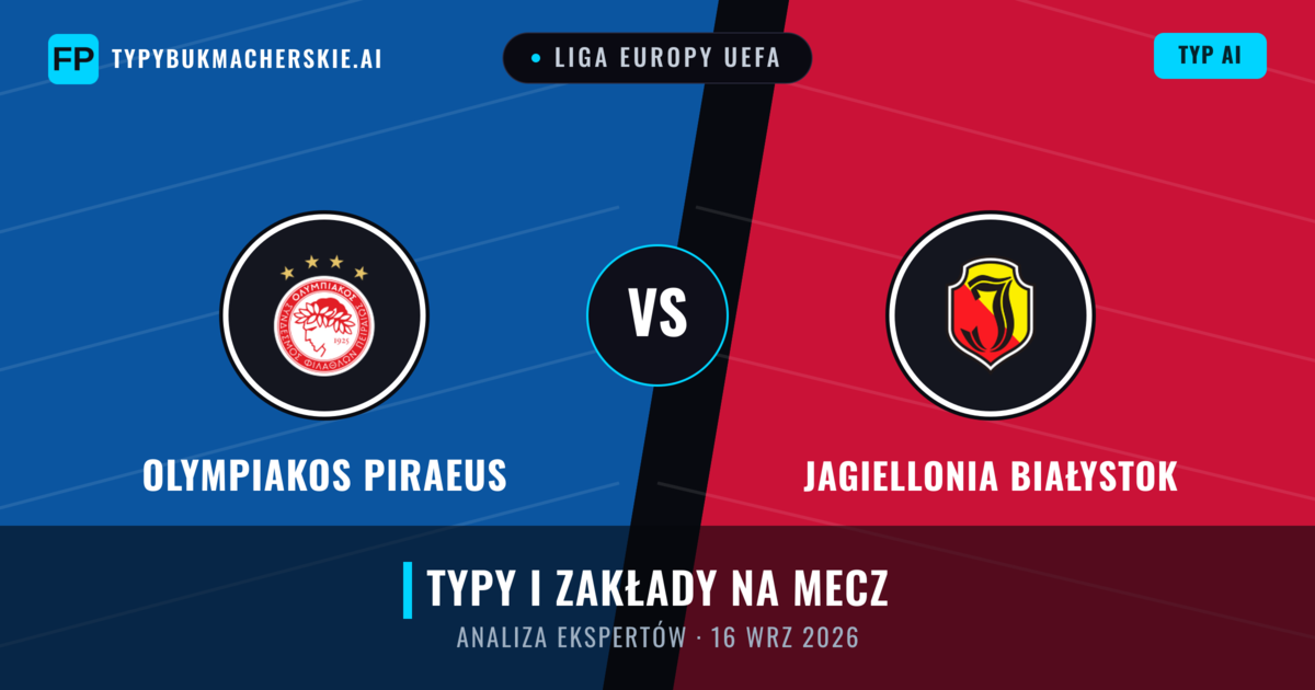 Olympiakos Piraeus vs Jagiellonia Białystok — typy i zapowiedź meczu