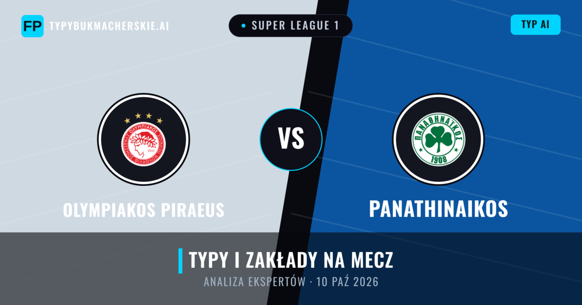 Olympiakos Piraeus vs Panathinaikos — typy i zapowiedź meczu