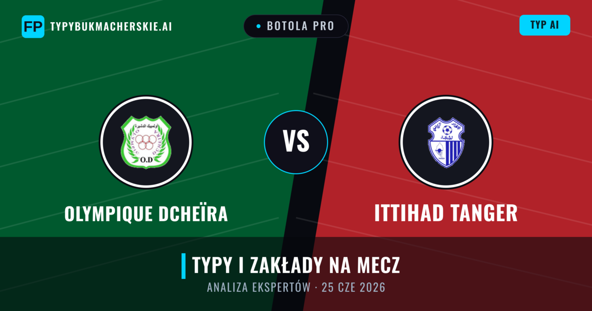 Olympique Dcheïra vs Ittihad Tanger — typy i zapowiedź meczu