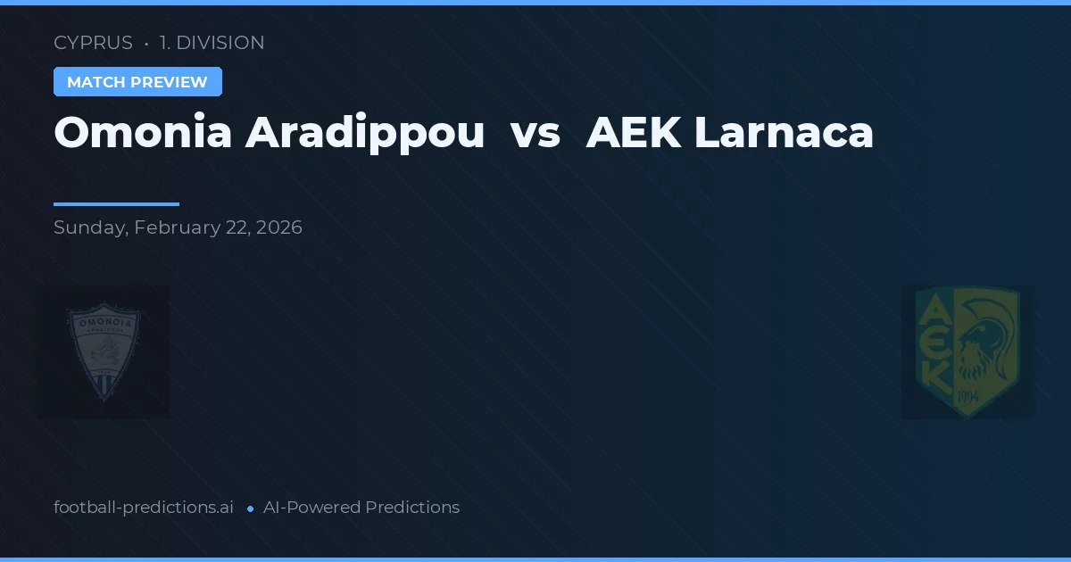 Omonia Aradippou vs AEK Larnaca — typy i zapowiedź meczu