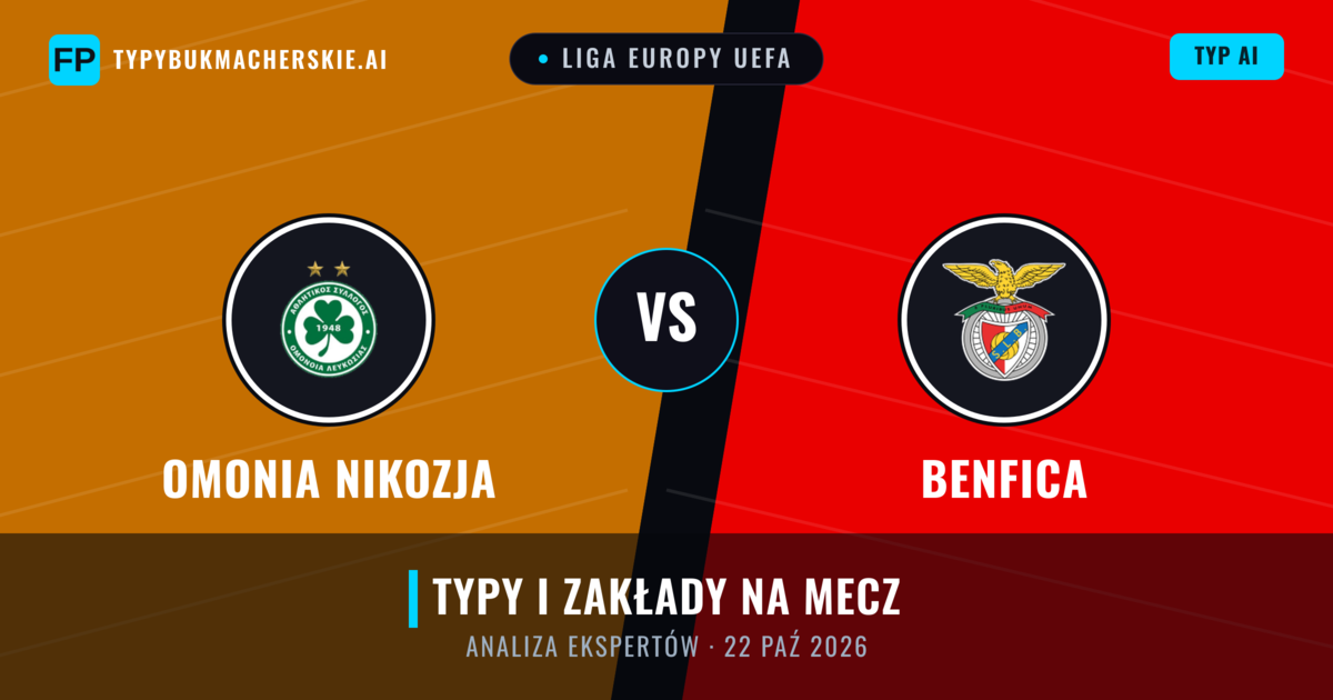 Omonia Nikozja vs Benfica — typy i zapowiedź meczu