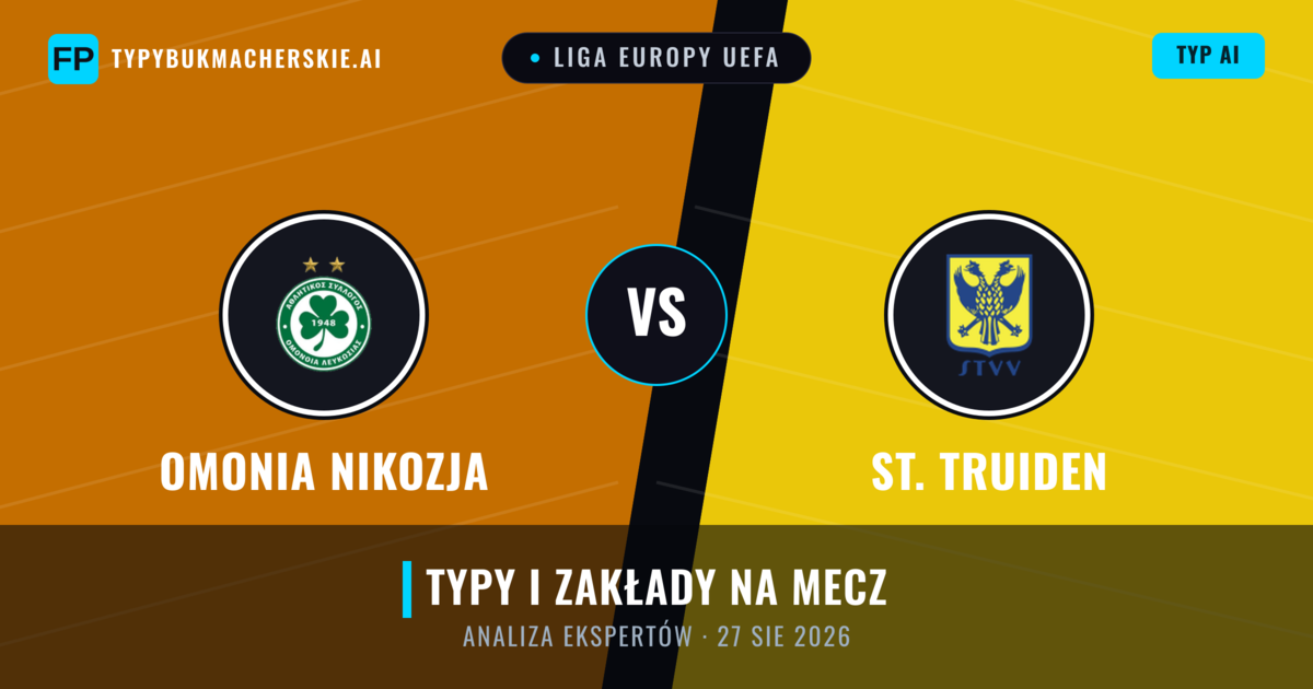 Omonia Nikozja vs St. Truiden — typy i zapowiedź meczu