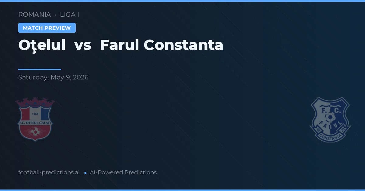 Oțelul vs Farul Constanța — typy i zapowiedź meczu