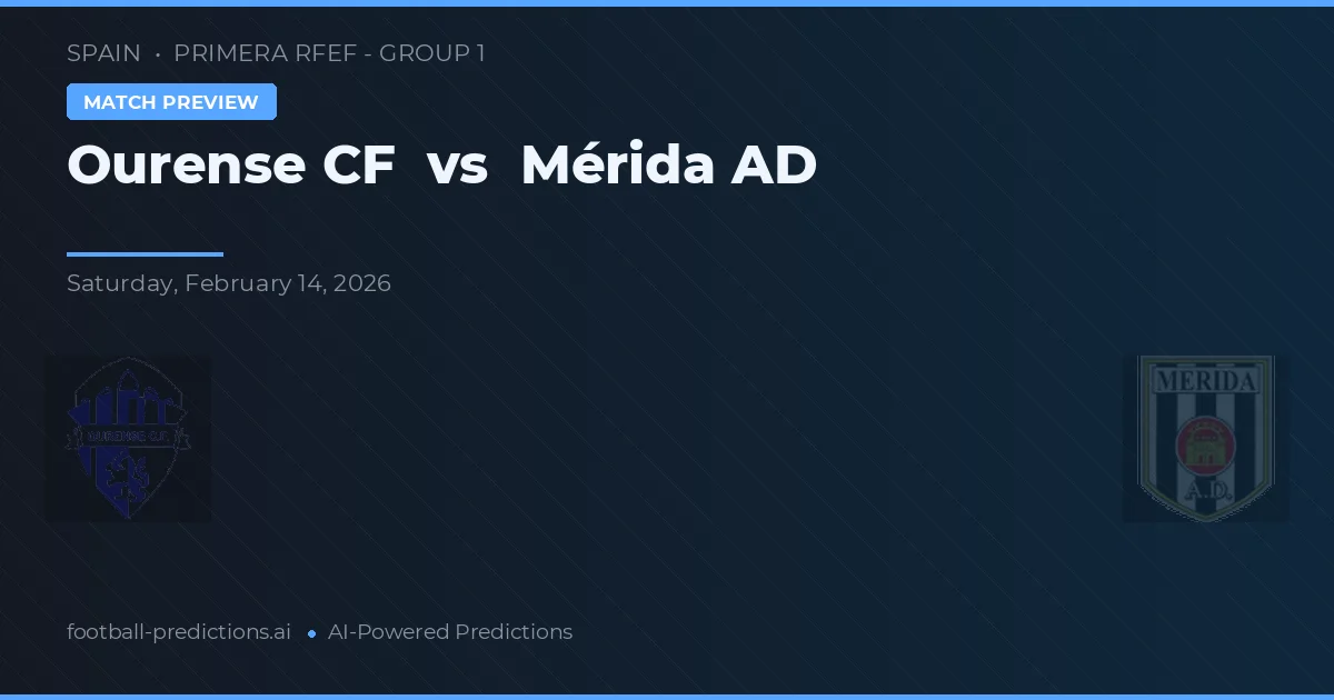 Ourense CF vs Mérida AD — typy i zapowiedź meczu