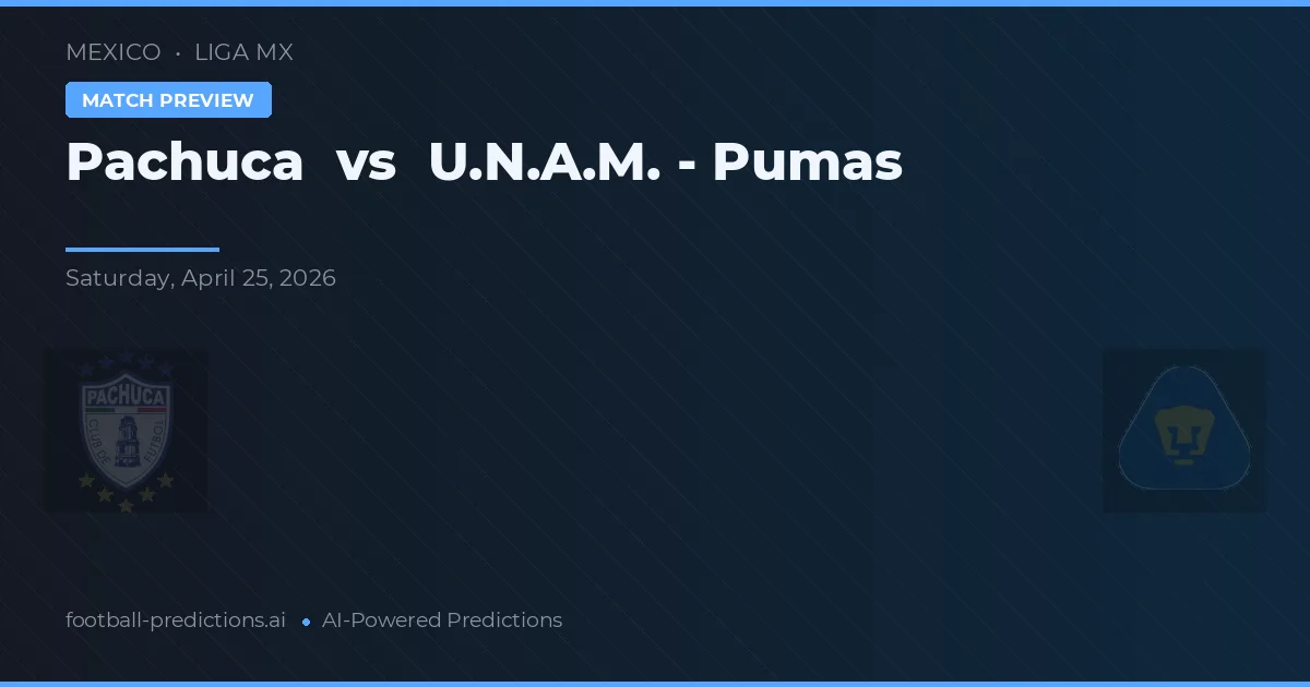 CF Pachuca vs U.N.A.M. - Pumas — typy i zapowiedź meczu