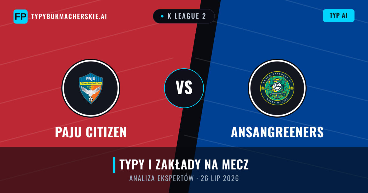 Paju Citizen vs Ansangreeners — typy i zapowiedź meczu