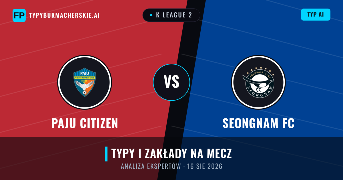 Paju Citizen vs Seongnam FC — typy i zapowiedź meczu