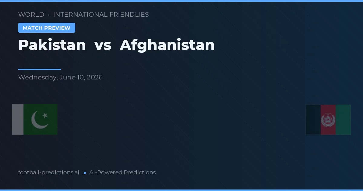 Pakistan vs Afganistan — typy i zapowiedź meczu