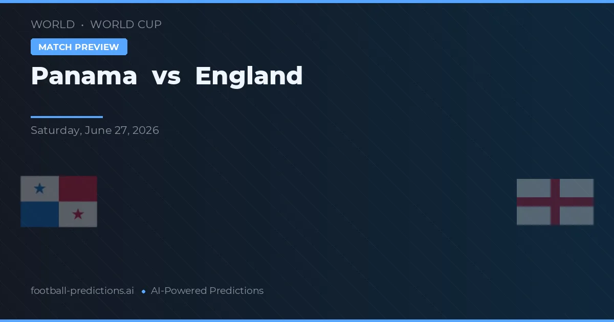 Panama vs Anglia — typy i zapowiedź meczu