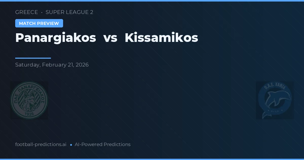 Panargiakos vs Kissamikos — typy i zapowiedź meczu