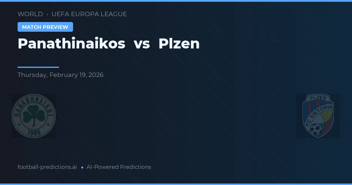 Panathinaikos vs Plzeň — typy i zapowiedź meczu