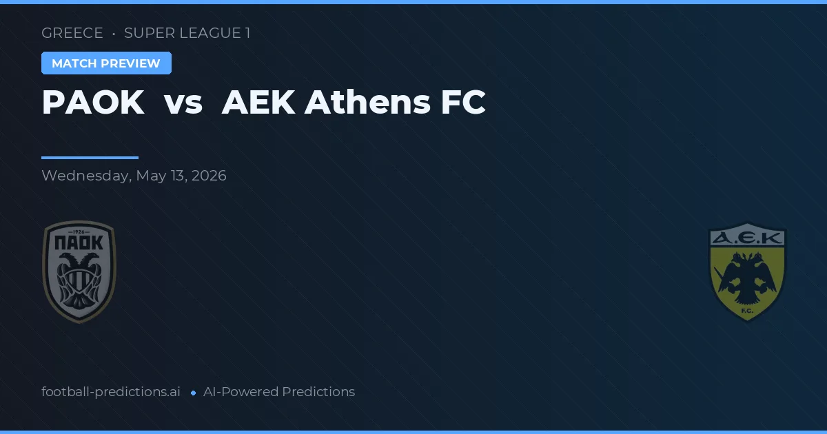 PAOK vs AEK Ateny — typy i zapowiedź meczu
