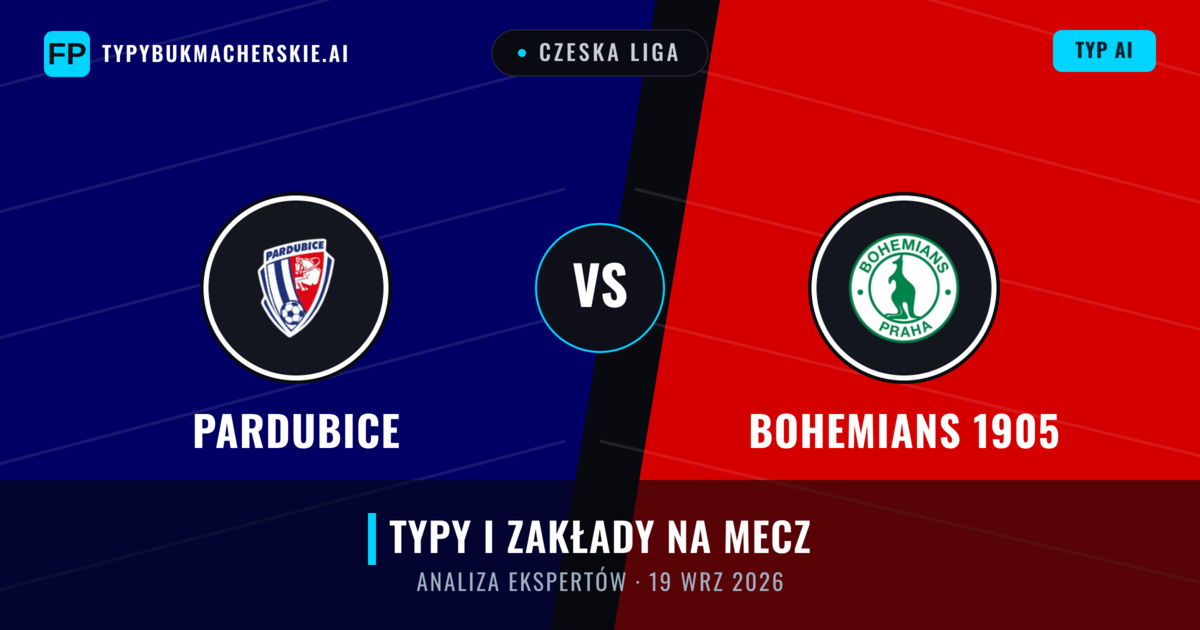 Pardubice vs Bohemians 1905 — typy i zapowiedź meczu