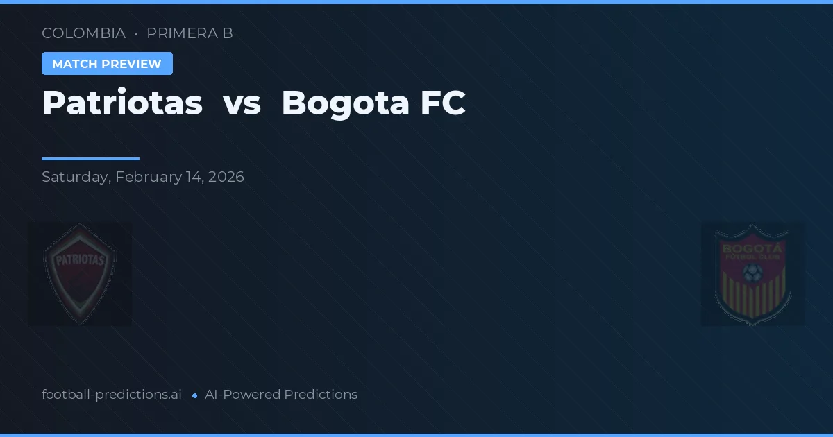 Patriotas vs FC Bogota — typy i zapowiedź meczu