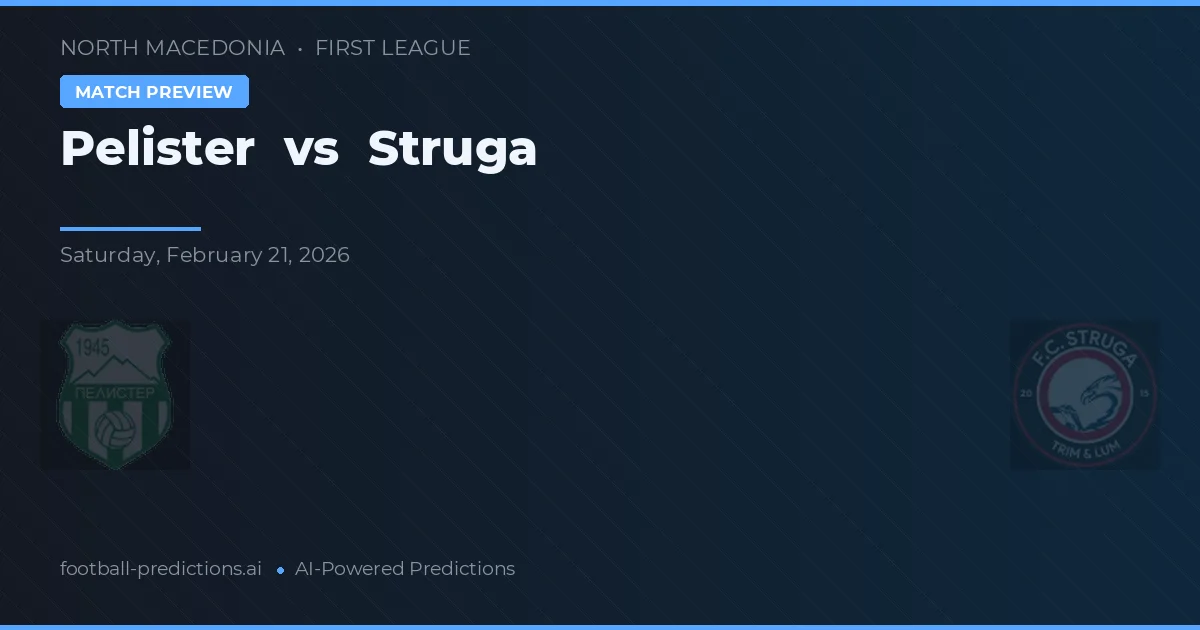 Pelister vs Struga — typy i zapowiedź meczu