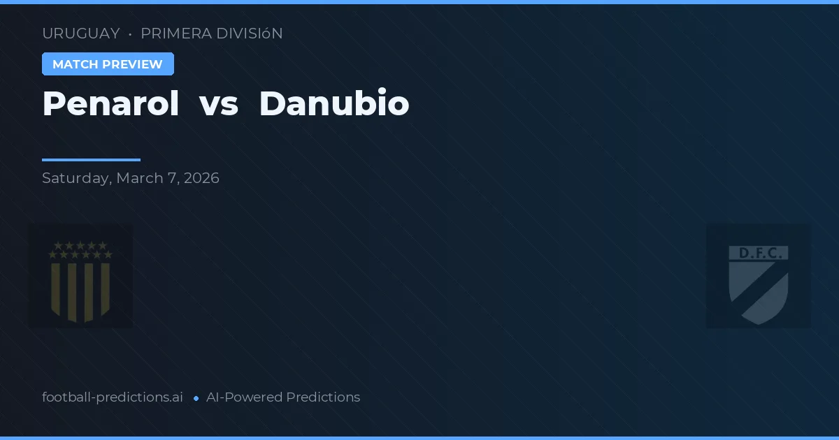 Peñarol vs Danubio — typy i zapowiedź meczu