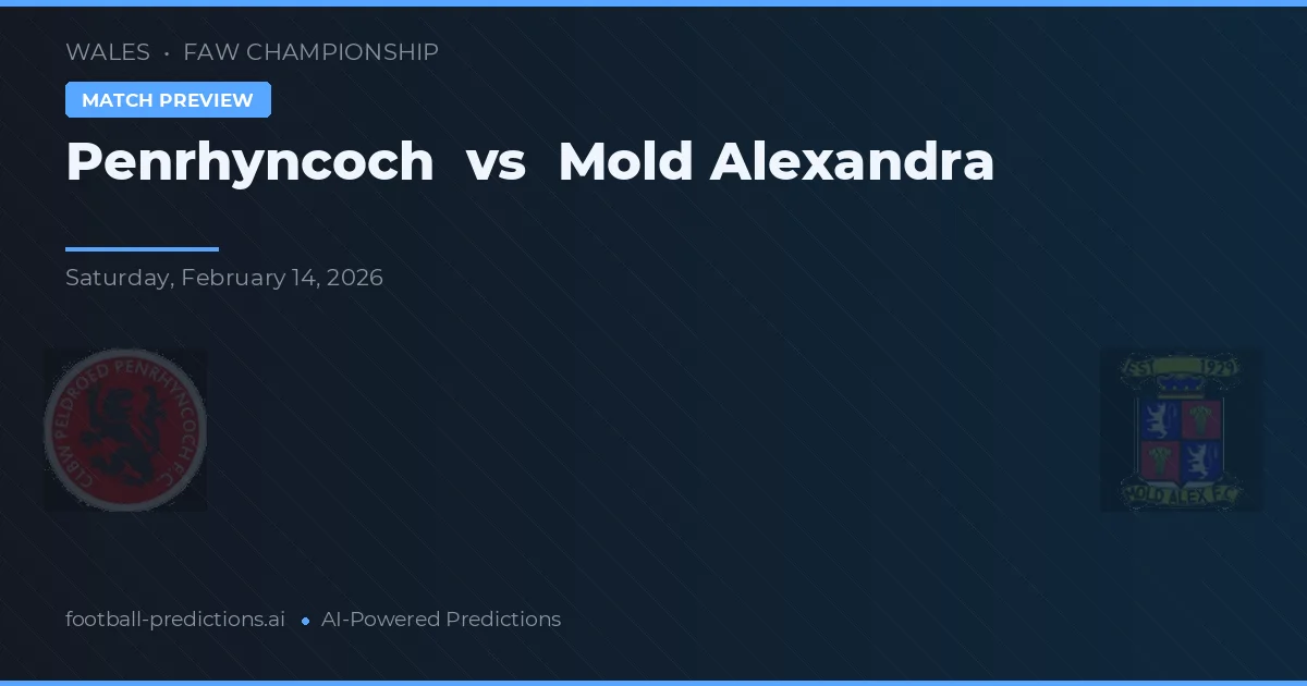 Penrhyncoch vs Mold Alexandra — typy i zapowiedź meczu
