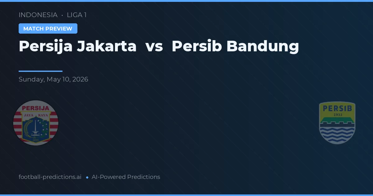Persija Jakarta vs Persib Bandung — typy i zapowiedź meczu