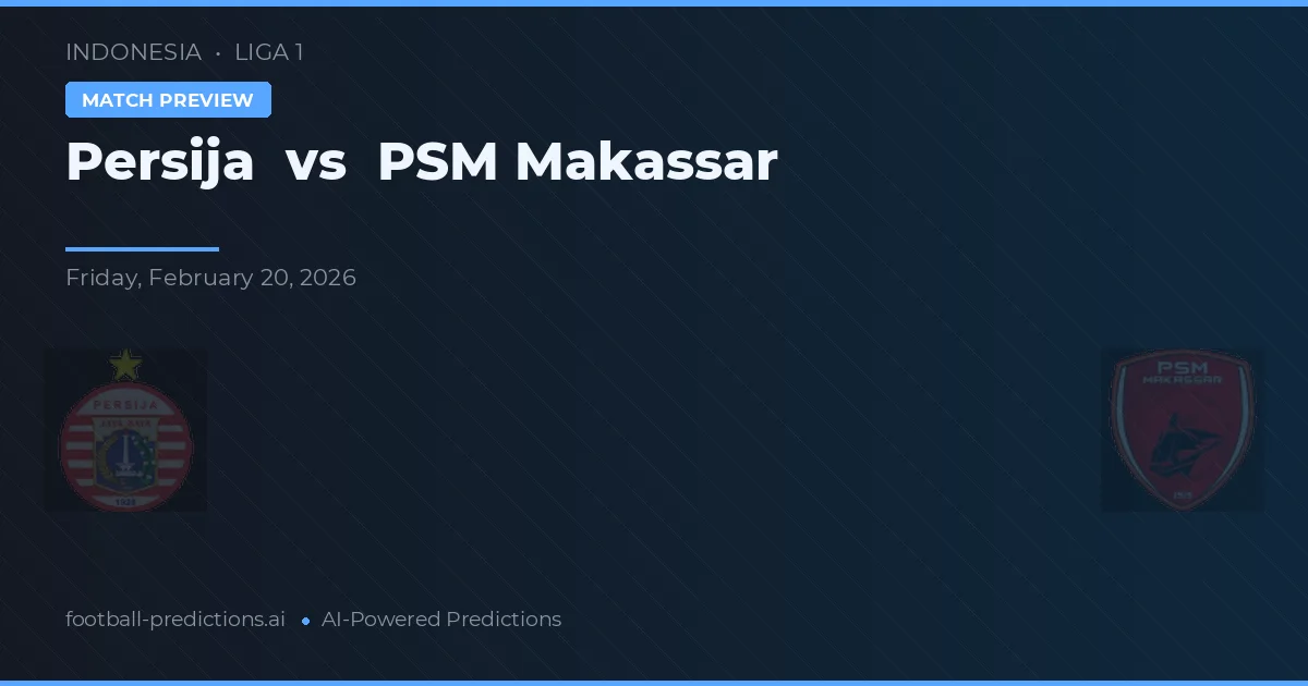 Persija vs PSM Makassar — typy i zapowiedź meczu