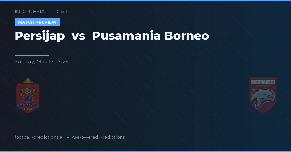 Persijap vs Pusamania Borneo — typy i zapowiedź meczu