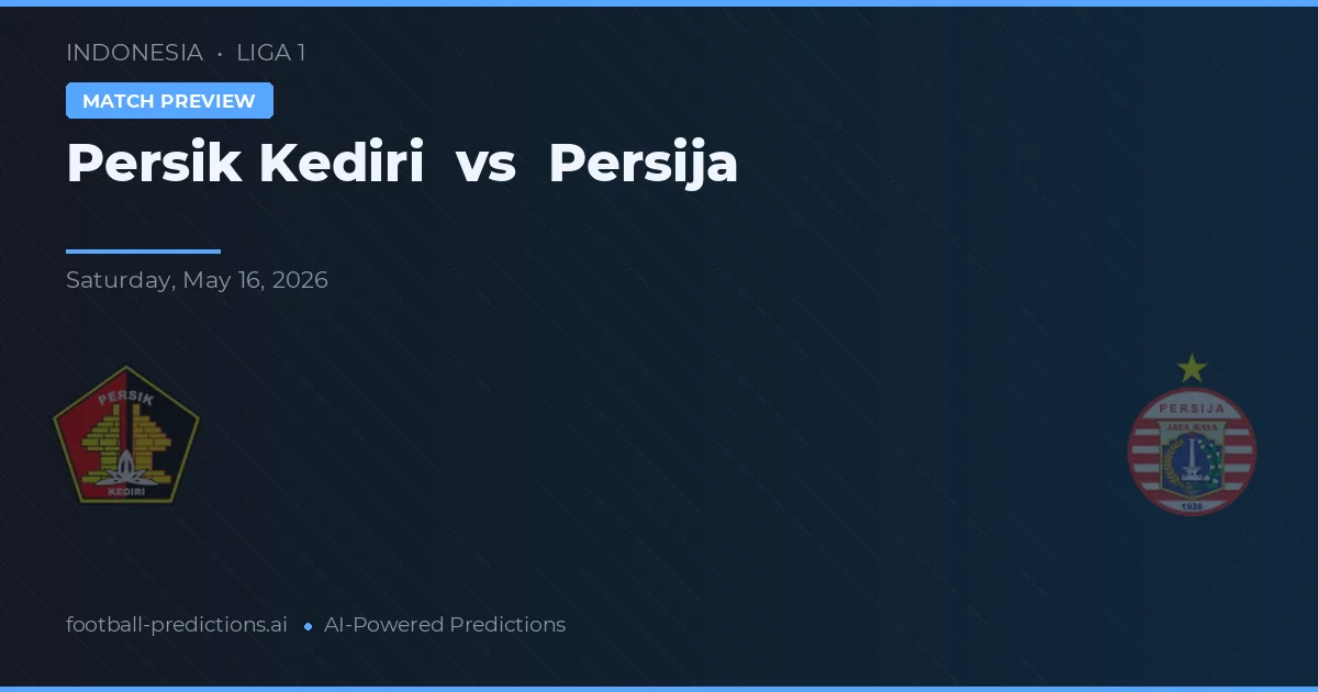 Persik Kediri vs Persija — typy i zapowiedź meczu
